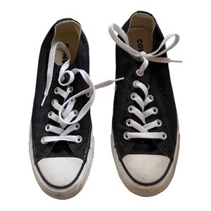 CONVERSE All Star Canvas Low Top- Black- 7